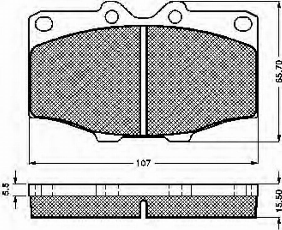 Spidan 30186 - Kit de plaquettes de frein, frein à disque cwaw.fr