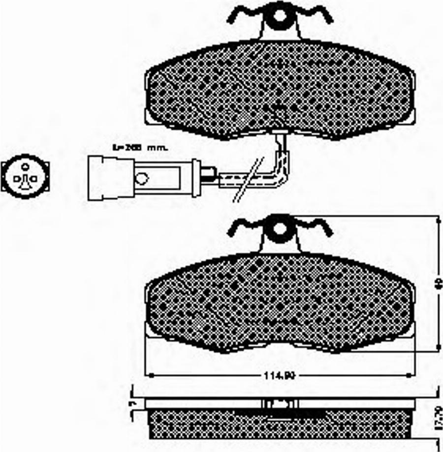 Spidan 30187 - Kit de plaquettes de frein, frein à disque cwaw.fr