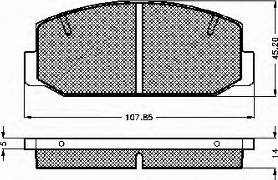 Spidan 30135 - Kit de plaquettes de frein, frein à disque cwaw.fr