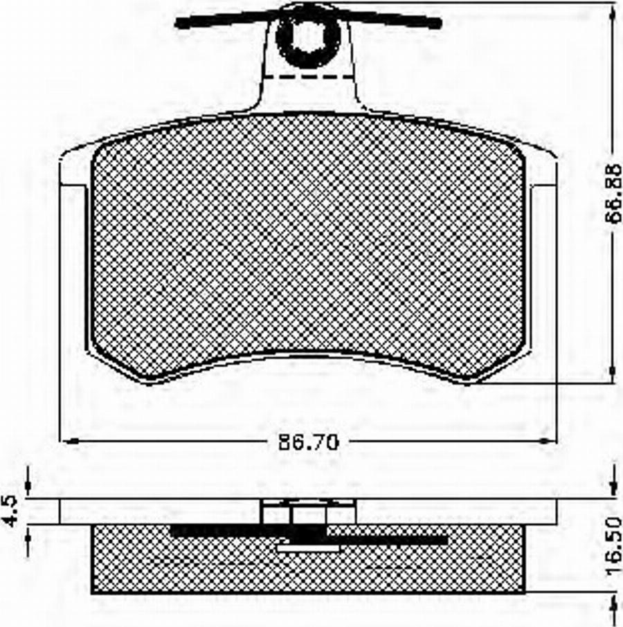 Spidan 30138 - Kit de plaquettes de frein, frein à disque cwaw.fr