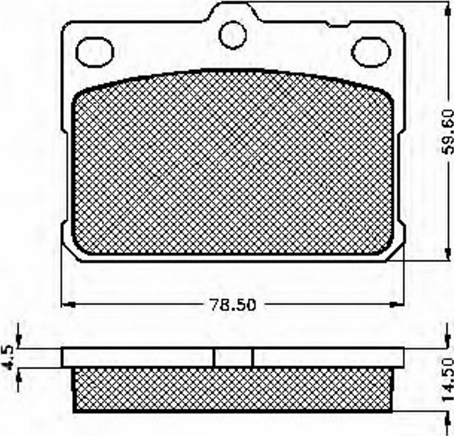 Spidan 30311 - Kit de plaquettes de frein, frein à disque cwaw.fr