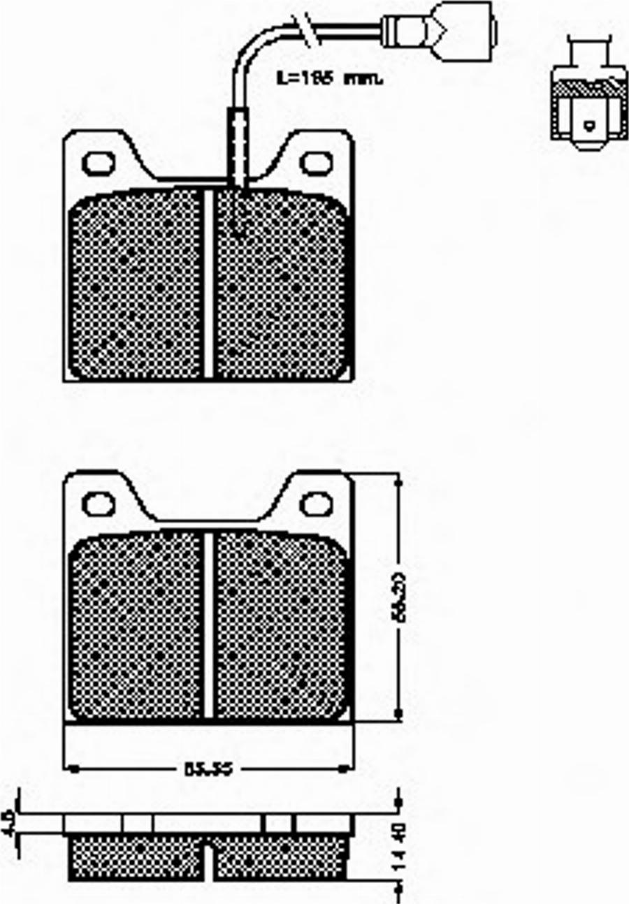 Spidan 30241 - Kit de plaquettes de frein, frein à disque cwaw.fr