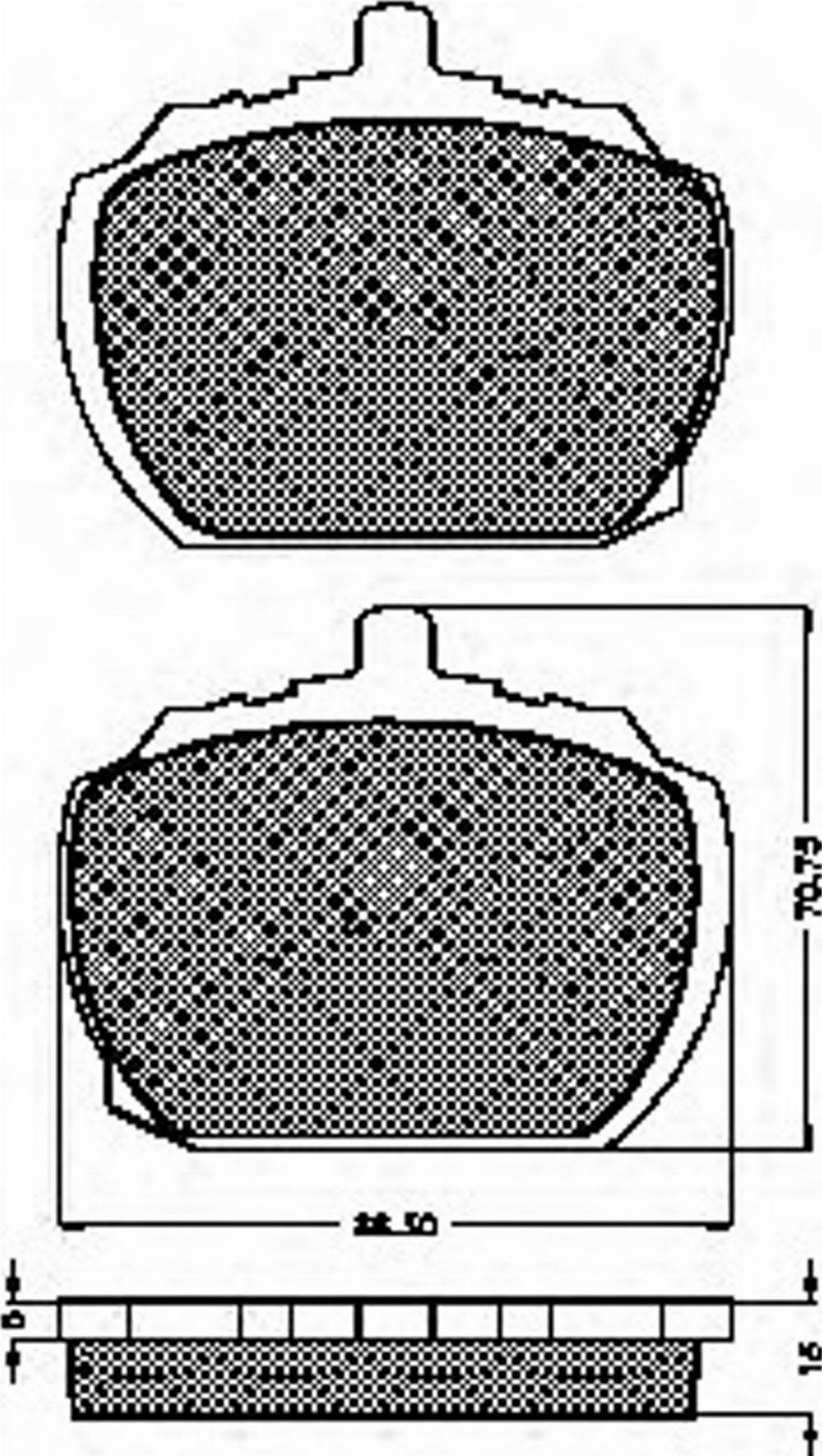 Spidan 30257 - Kit de plaquettes de frein, frein à disque cwaw.fr