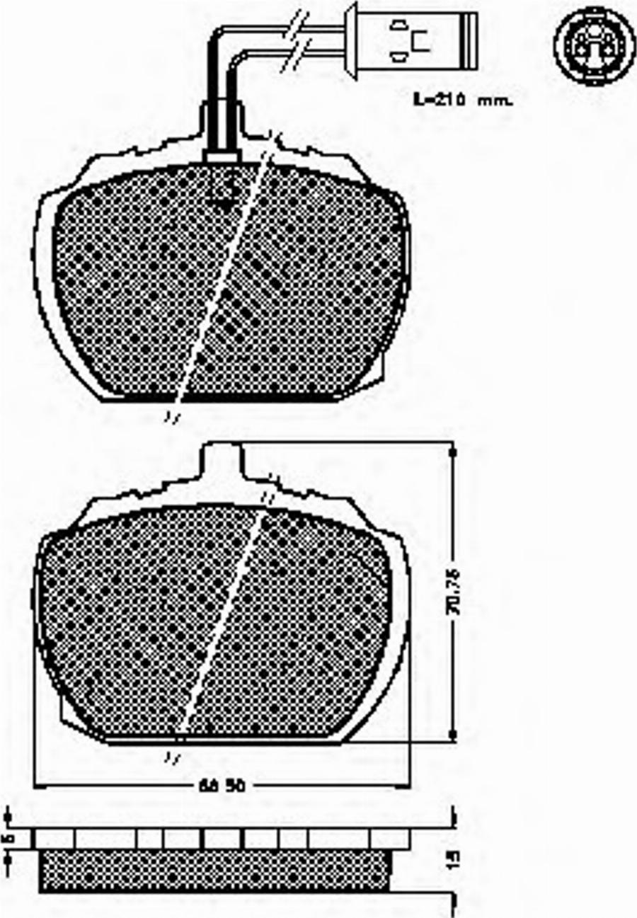 Spidan 30265 - Kit de plaquettes de frein, frein à disque cwaw.fr