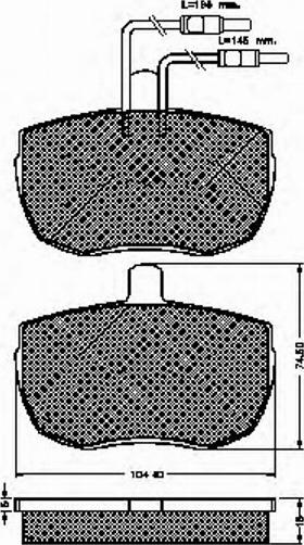 Spidan 30268 - Kit de plaquettes de frein, frein à disque cwaw.fr