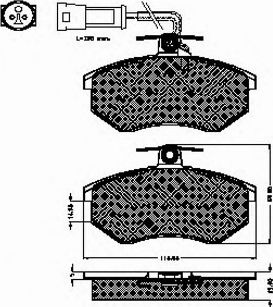 Spidan 30206 - Kit de plaquettes de frein, frein à disque cwaw.fr