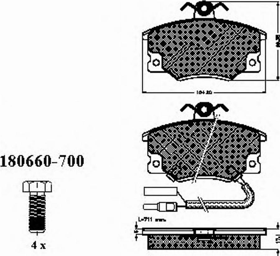 Spidan 30211 - Kit de plaquettes de frein, frein à disque cwaw.fr