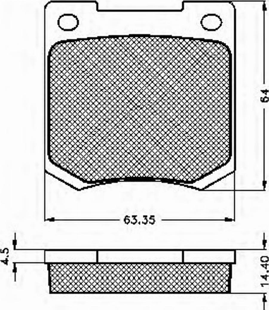 Spidan 30223 - Kit de plaquettes de frein, frein à disque cwaw.fr