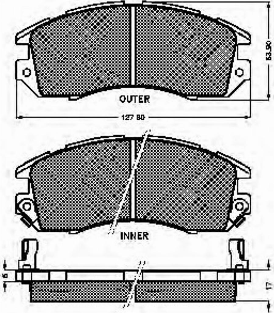 Spidan 31906 - Kit de plaquettes de frein, frein à disque cwaw.fr