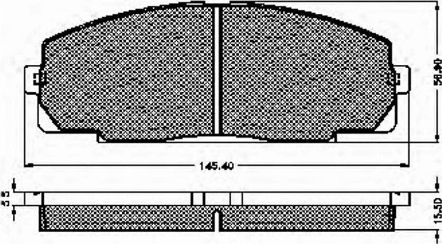 Spidan 31903 - Kit de plaquettes de frein, frein à disque cwaw.fr