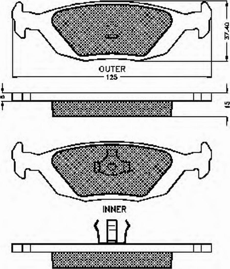 Spidan 31492 - Kit de plaquettes de frein, frein à disque cwaw.fr