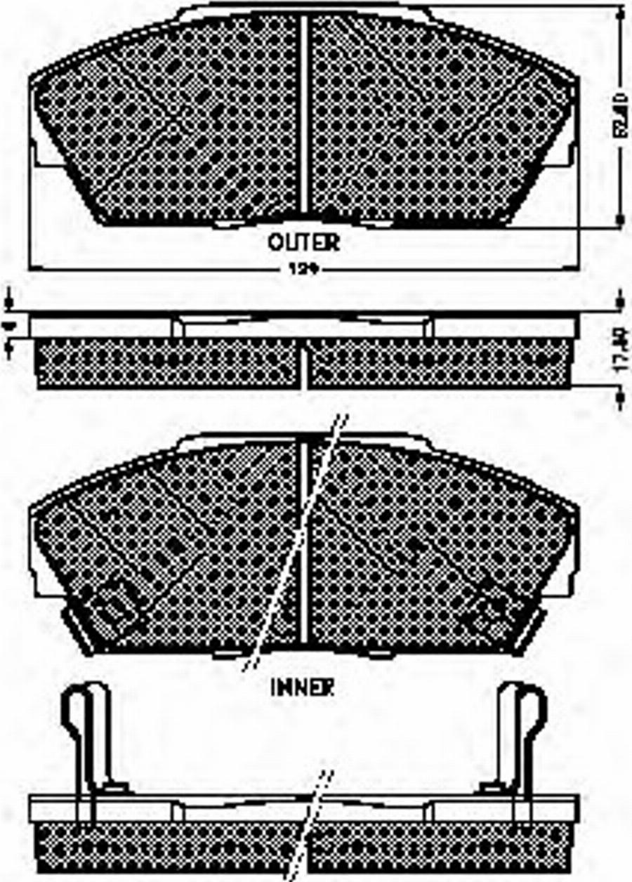 Spidan 31446 - Kit de plaquettes de frein, frein à disque cwaw.fr