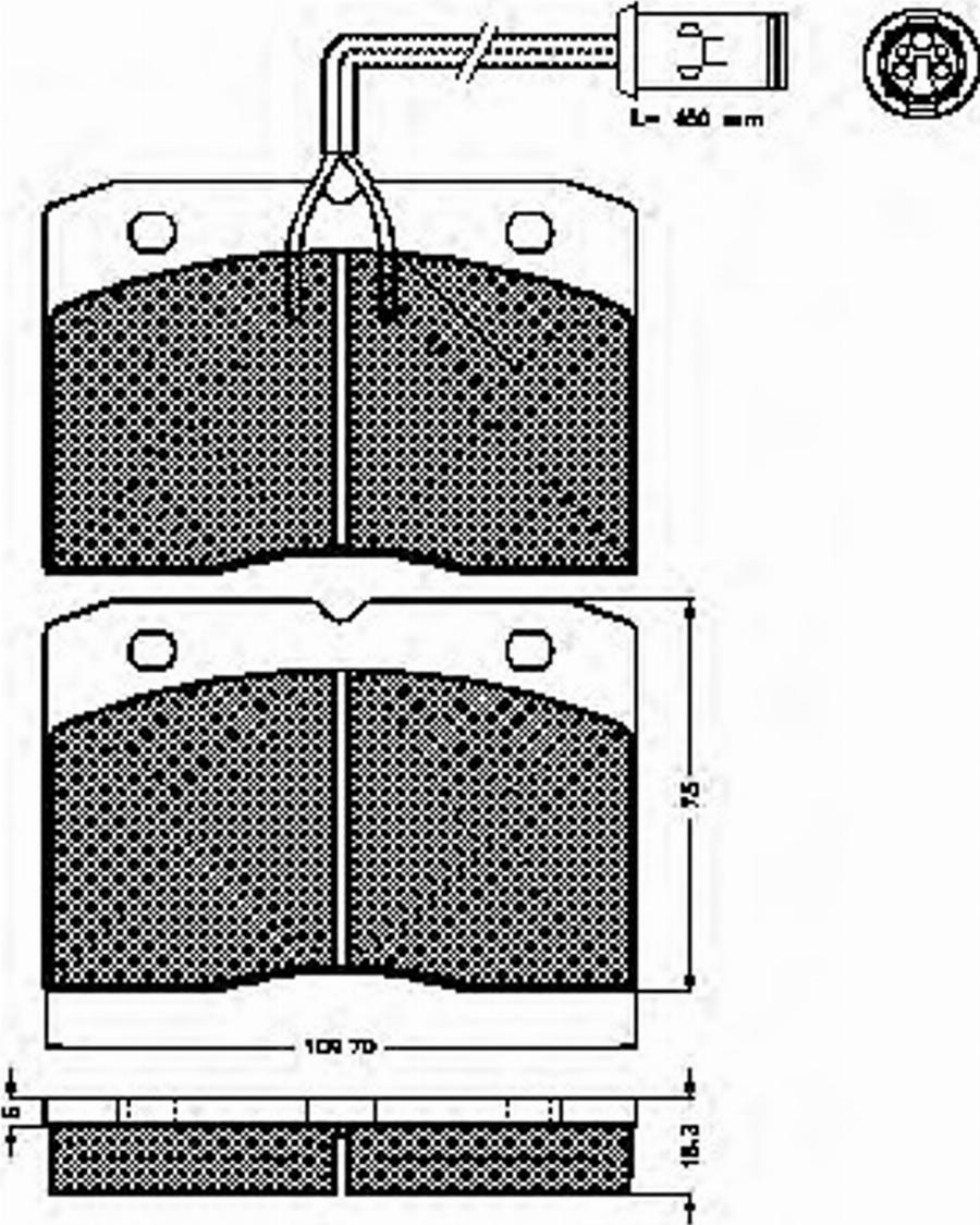 Spidan 31448 - Kit de plaquettes de frein, frein à disque cwaw.fr