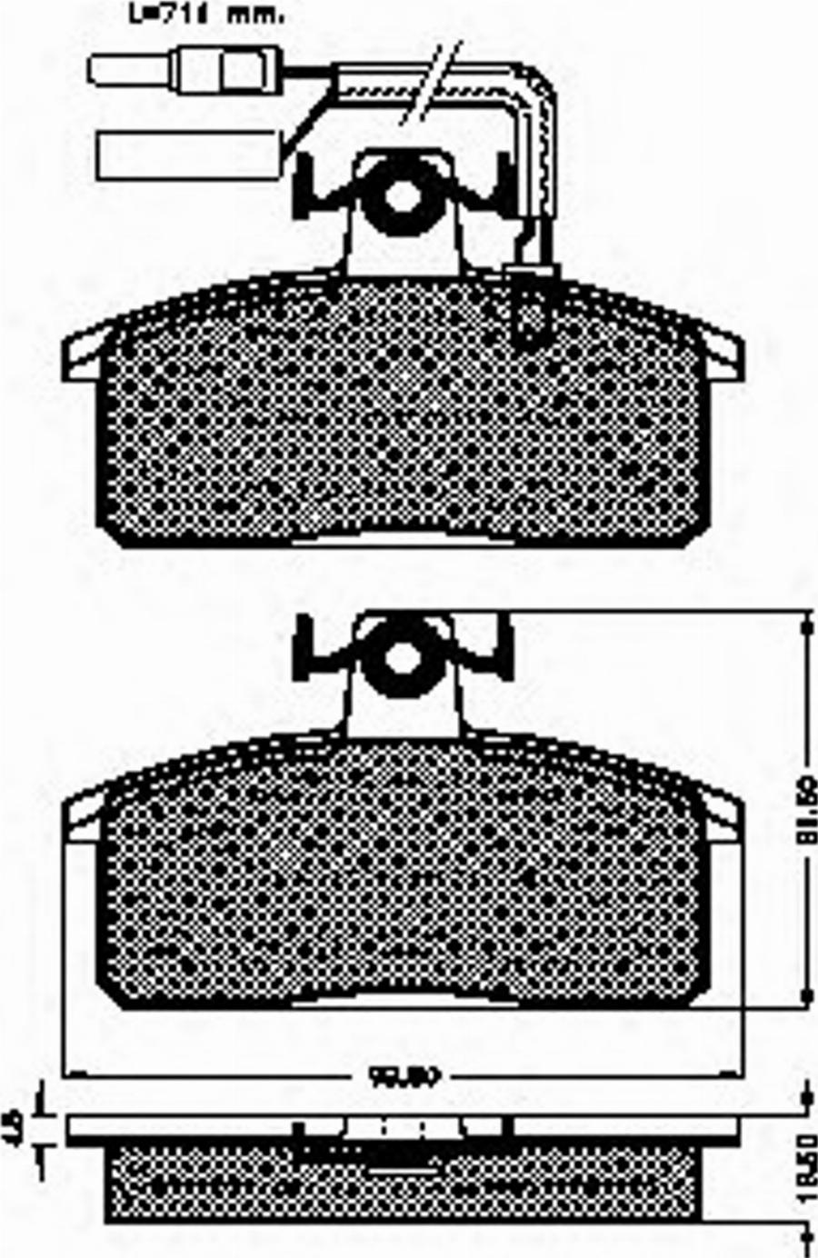 Spidan 31454 - Kit de plaquettes de frein, frein à disque cwaw.fr