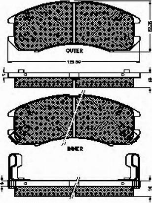 Spidan 31456 - Kit de plaquettes de frein, frein à disque cwaw.fr