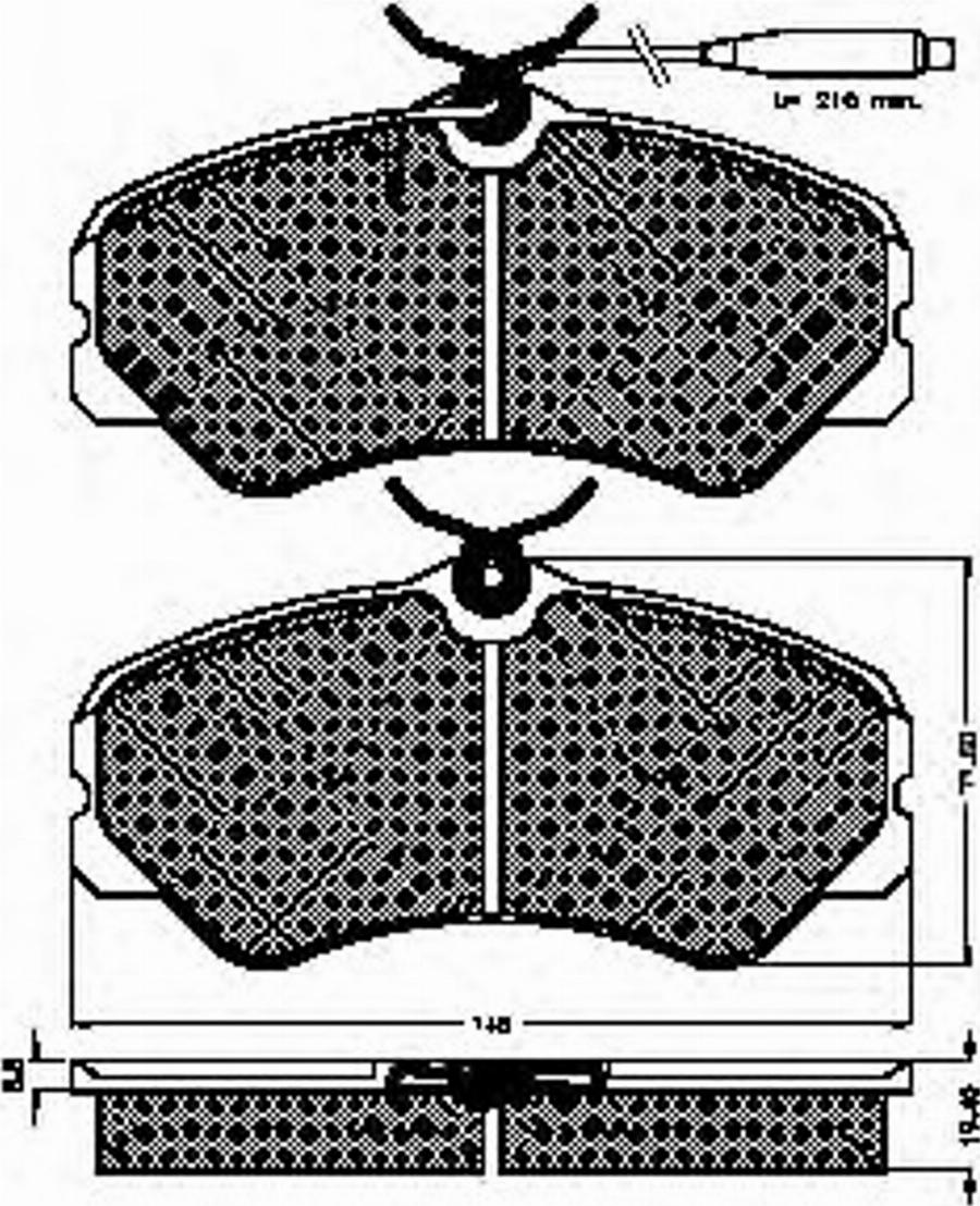 Spidan 31462 - Kit de plaquettes de frein, frein à disque cwaw.fr