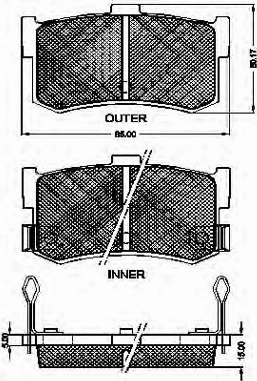 Spidan 31410 - Kit de plaquettes de frein, frein à disque cwaw.fr