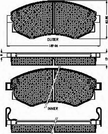 Spidan 31091 - Kit de plaquettes de frein, frein à disque cwaw.fr