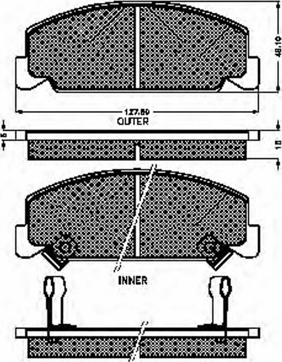 Spidan 31046 - Kit de plaquettes de frein, frein à disque cwaw.fr