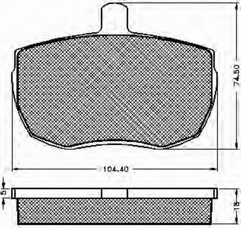 Spidan 31043 - Kit de plaquettes de frein, frein à disque cwaw.fr