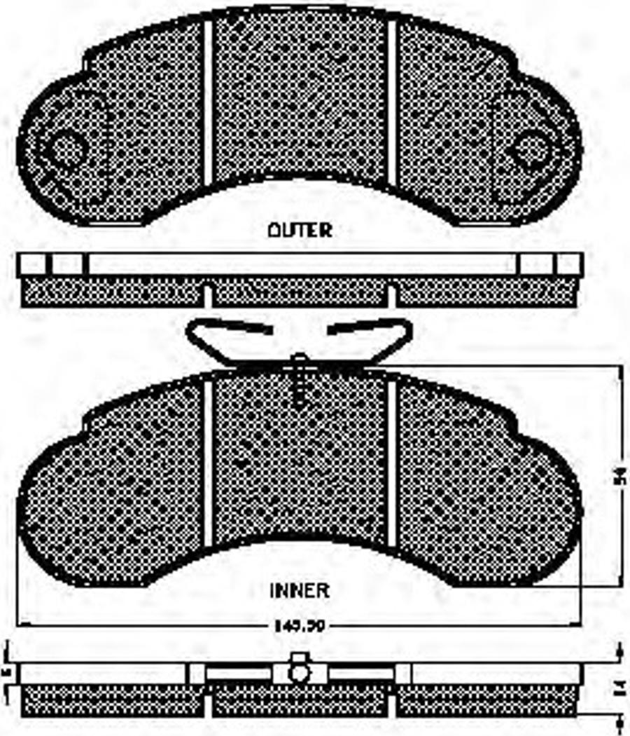 Spidan 31068 - Kit de plaquettes de frein, frein à disque cwaw.fr