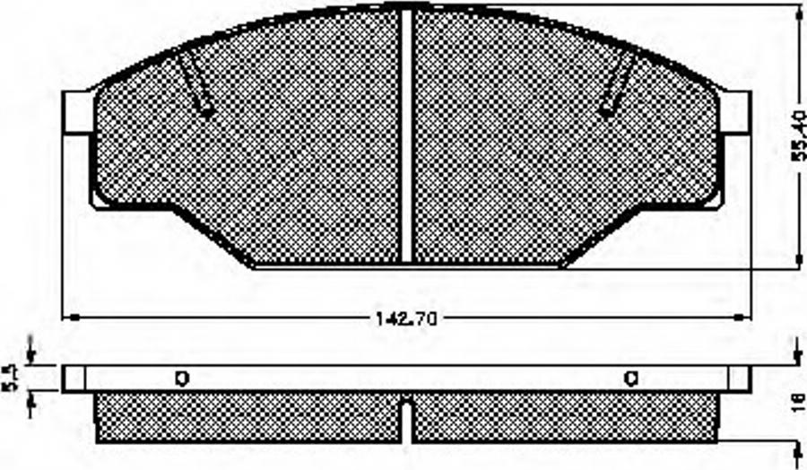 Spidan 31004 - Kit de plaquettes de frein, frein à disque cwaw.fr