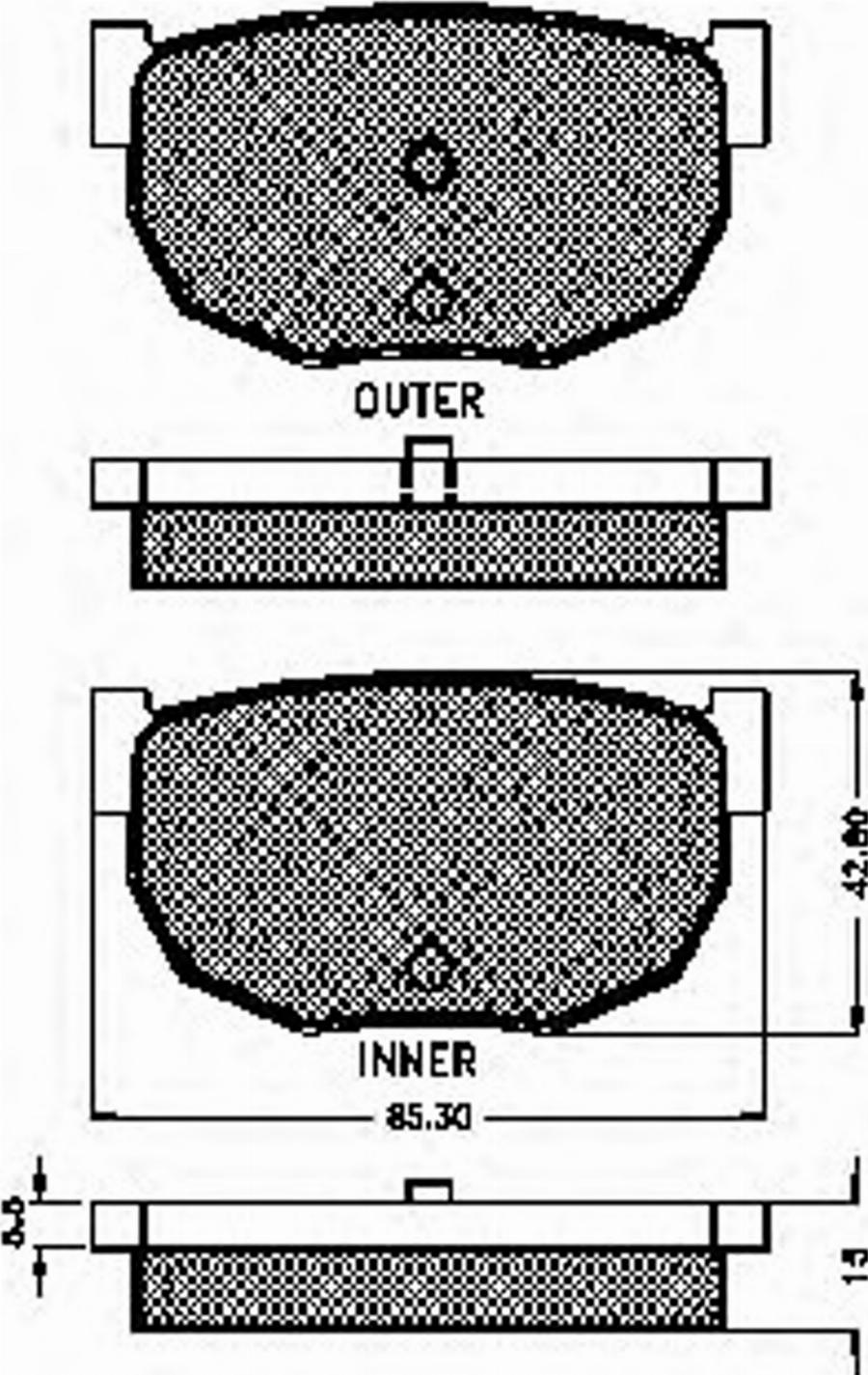 Spidan 31006 - Kit de plaquettes de frein, frein à disque cwaw.fr