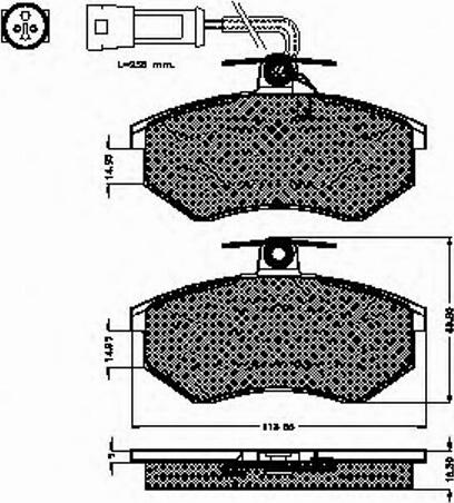 Spidan 31019 - Kit de plaquettes de frein, frein à disque cwaw.fr