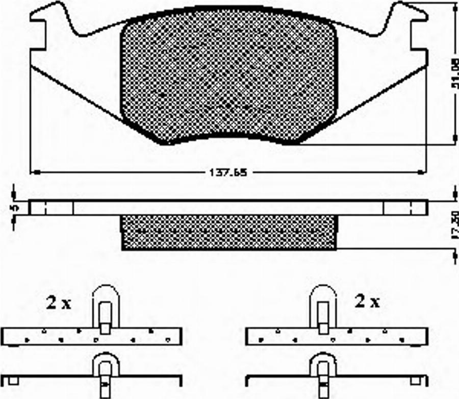 Spidan 31015 - Kit de plaquettes de frein, frein à disque cwaw.fr