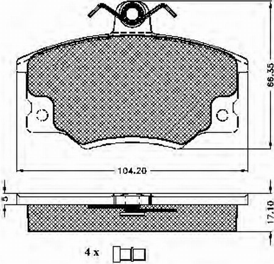 Spidan 31012 - Kit de plaquettes de frein, frein à disque cwaw.fr