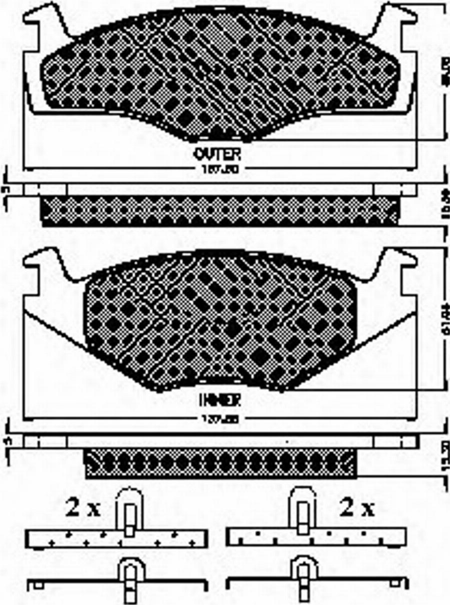 Spidan 31017 - Kit de plaquettes de frein, frein à disque cwaw.fr