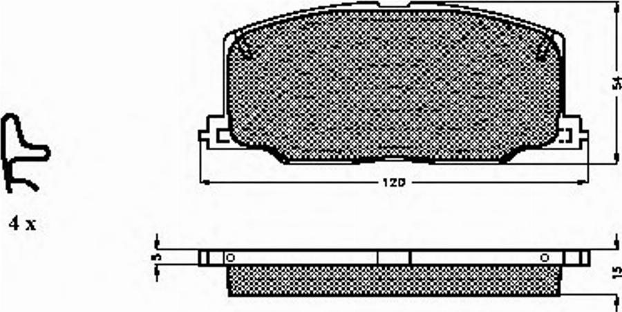 Spidan 31084 - Kit de plaquettes de frein, frein à disque cwaw.fr