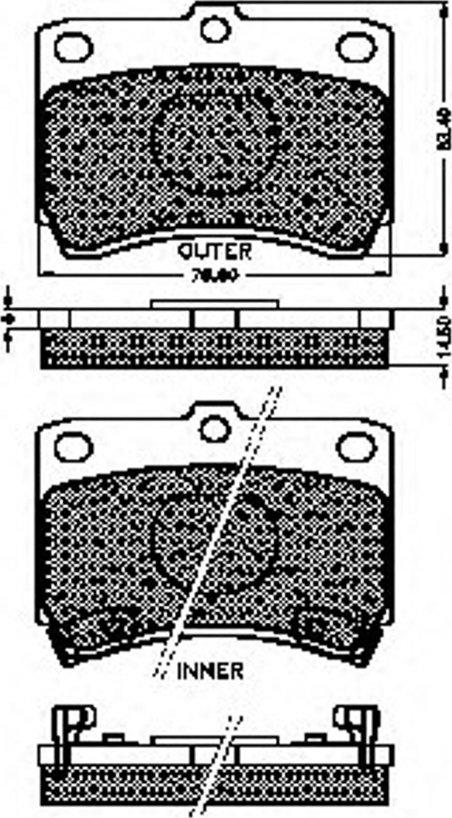 Spidan 31085 - Kit de plaquettes de frein, frein à disque cwaw.fr