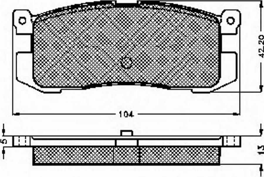 Spidan 31088 - Kit de plaquettes de frein, frein à disque cwaw.fr