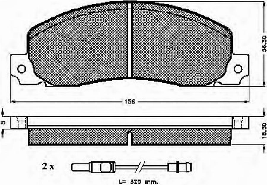 Spidan 31030 - Kit de plaquettes de frein, frein à disque cwaw.fr