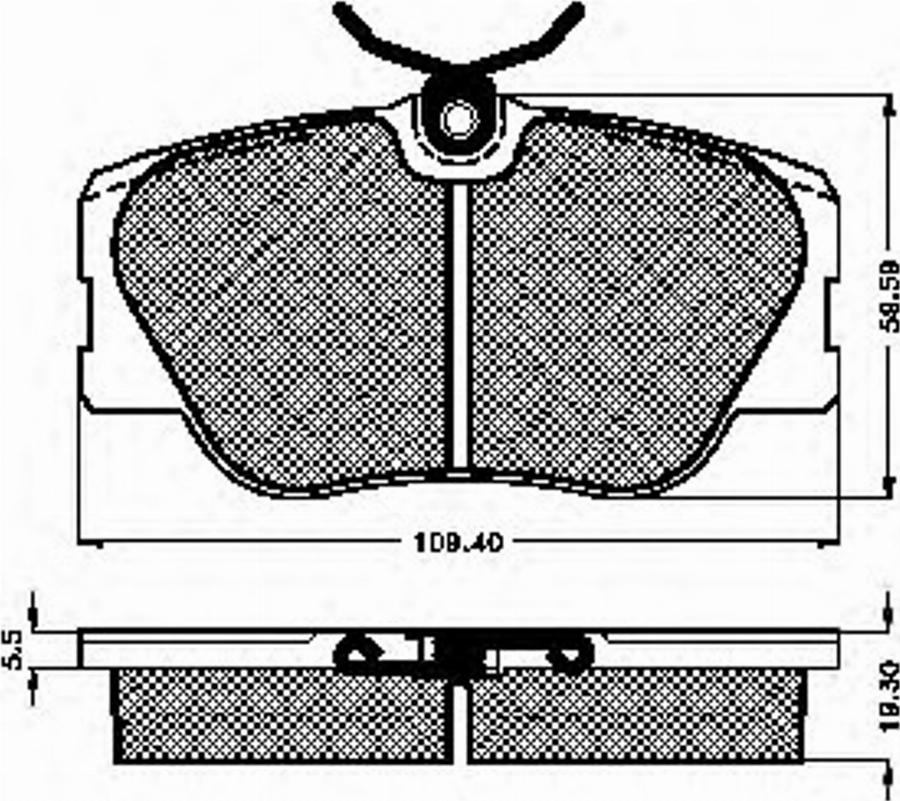 Spidan 31031 - Kit de plaquettes de frein, frein à disque cwaw.fr