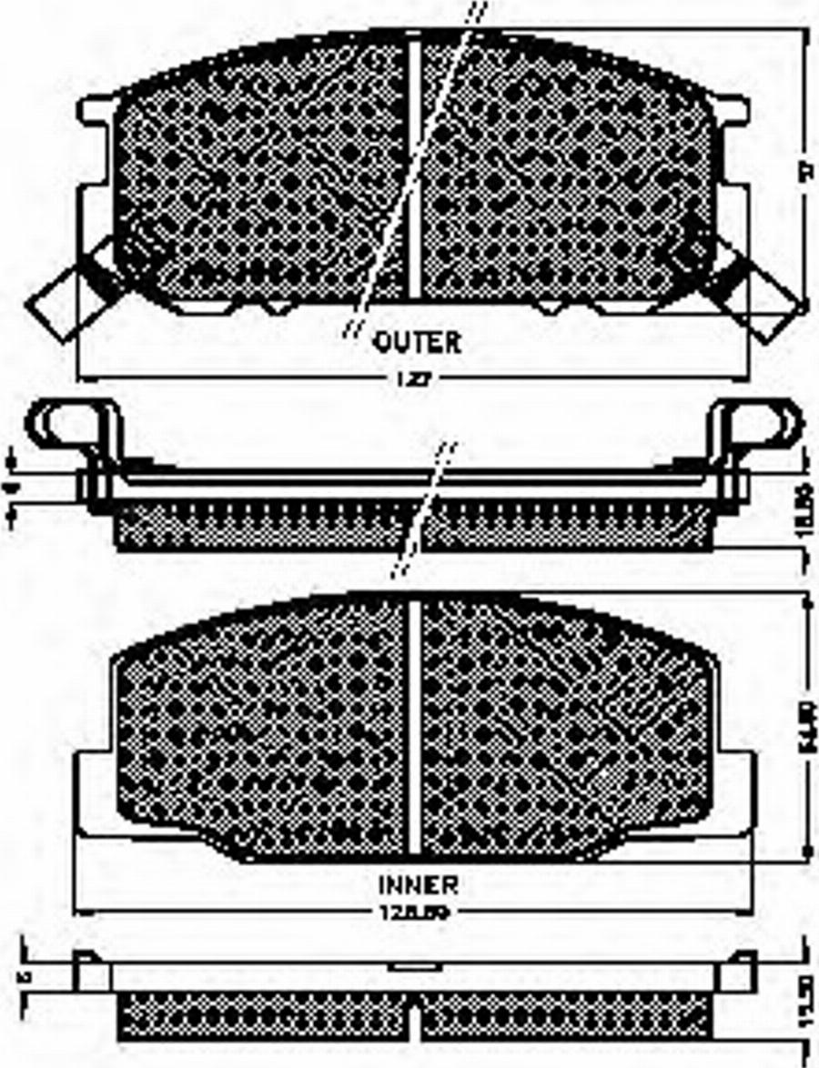 Spidan 31037 - Kit de plaquettes de frein, frein à disque cwaw.fr