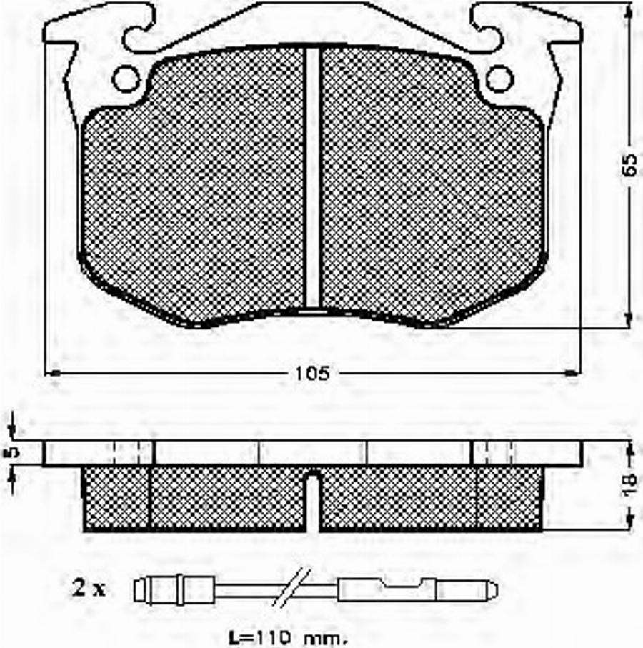 Spidan 31024 - Kit de plaquettes de frein, frein à disque cwaw.fr