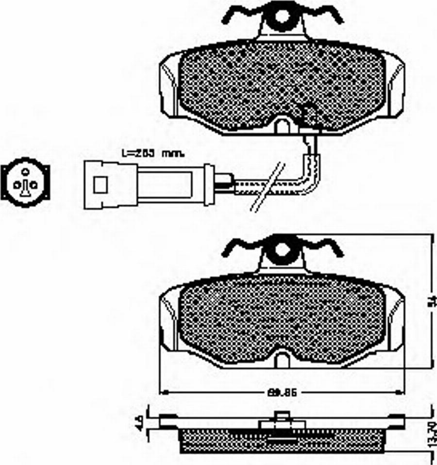 Spidan 31026 - Kit de plaquettes de frein, frein à disque cwaw.fr