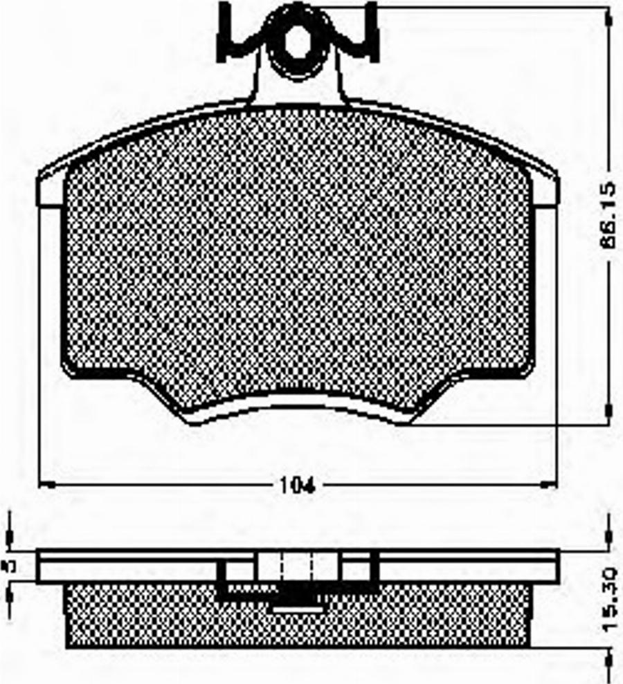 Spidan 31028 - Kit de plaquettes de frein, frein à disque cwaw.fr