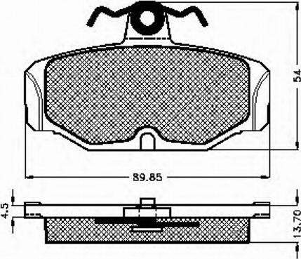 Spidan 31022 - Kit de plaquettes de frein, frein à disque cwaw.fr