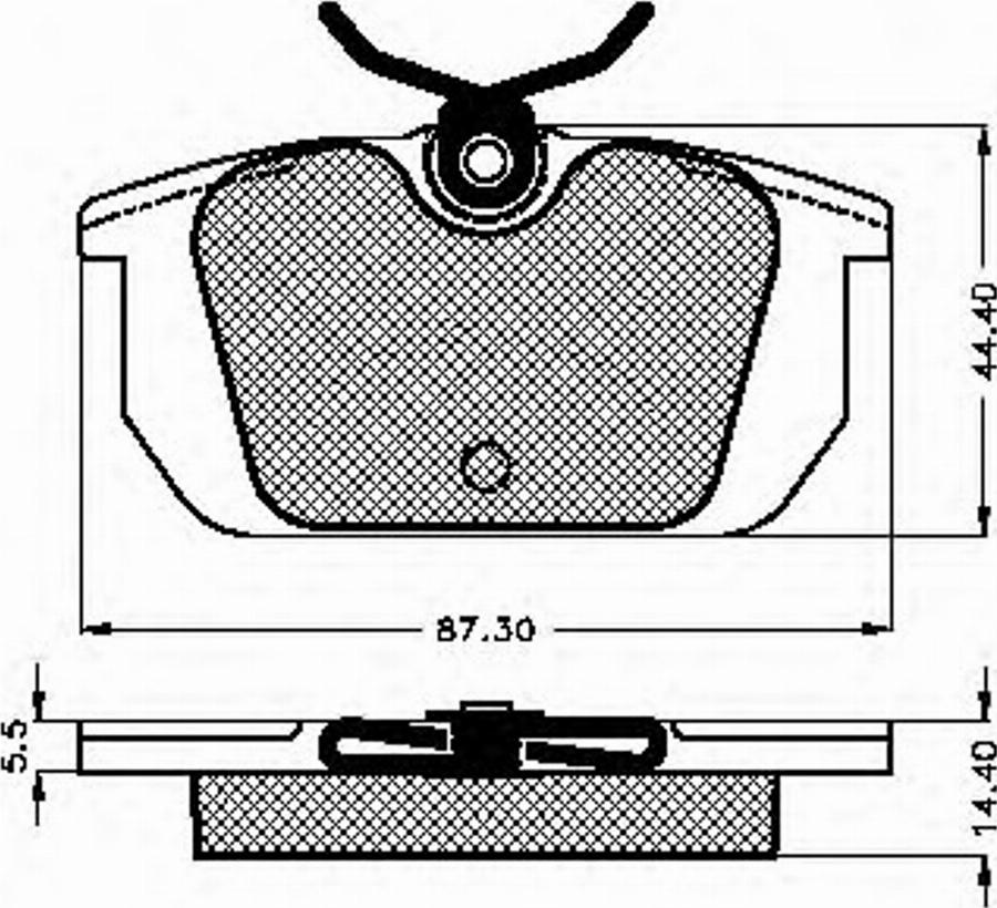 Spidan 31027 - Kit de plaquettes de frein, frein à disque cwaw.fr