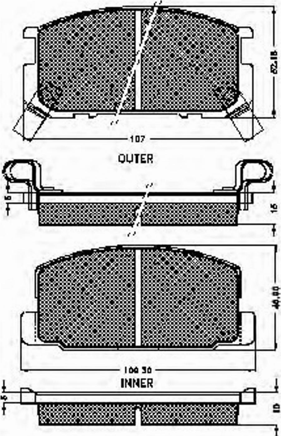 Spidan 31166 - Kit de plaquettes de frein, frein à disque cwaw.fr