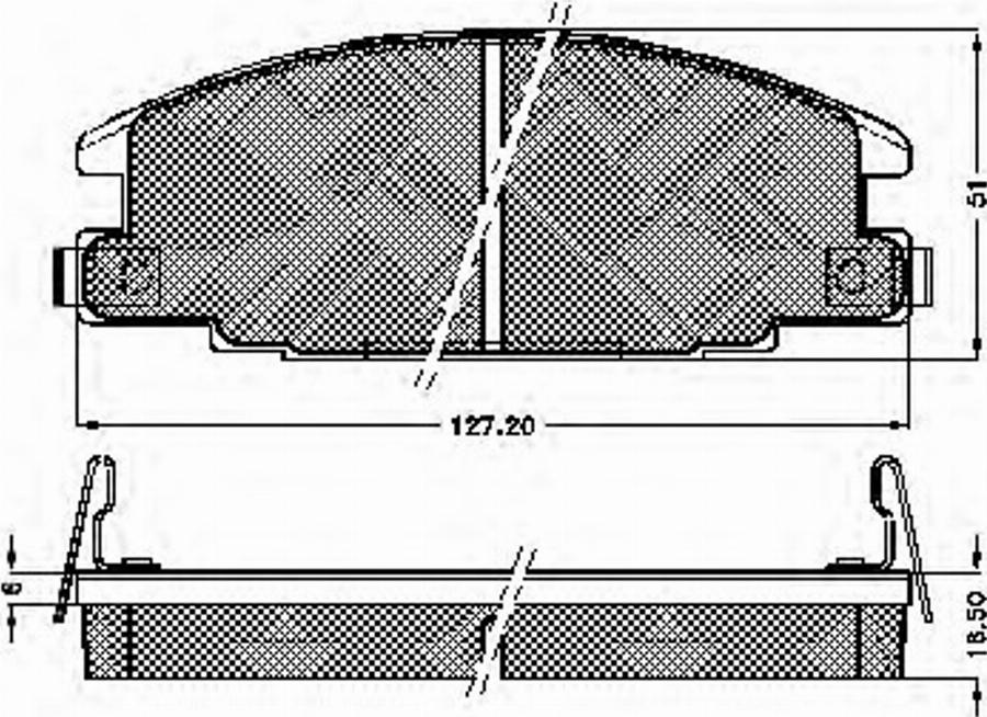 Spidan 31109 - Kit de plaquettes de frein, frein à disque cwaw.fr