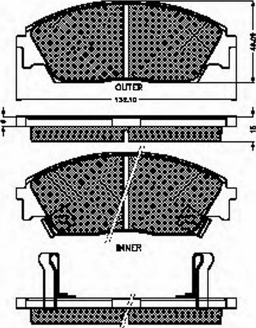 Spidan 31100 - Kit de plaquettes de frein, frein à disque cwaw.fr