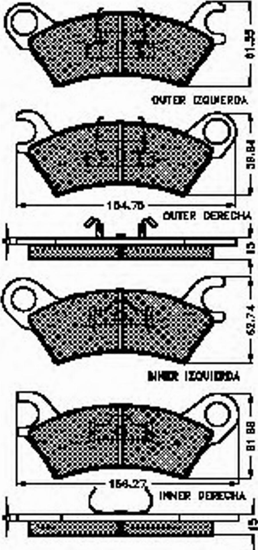 Spidan 31116 - Kit de plaquettes de frein, frein à disque cwaw.fr