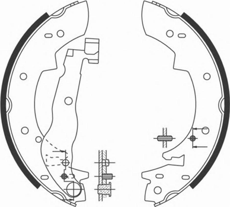 Spidan 31135 - Jeu de mâchoires de frein cwaw.fr