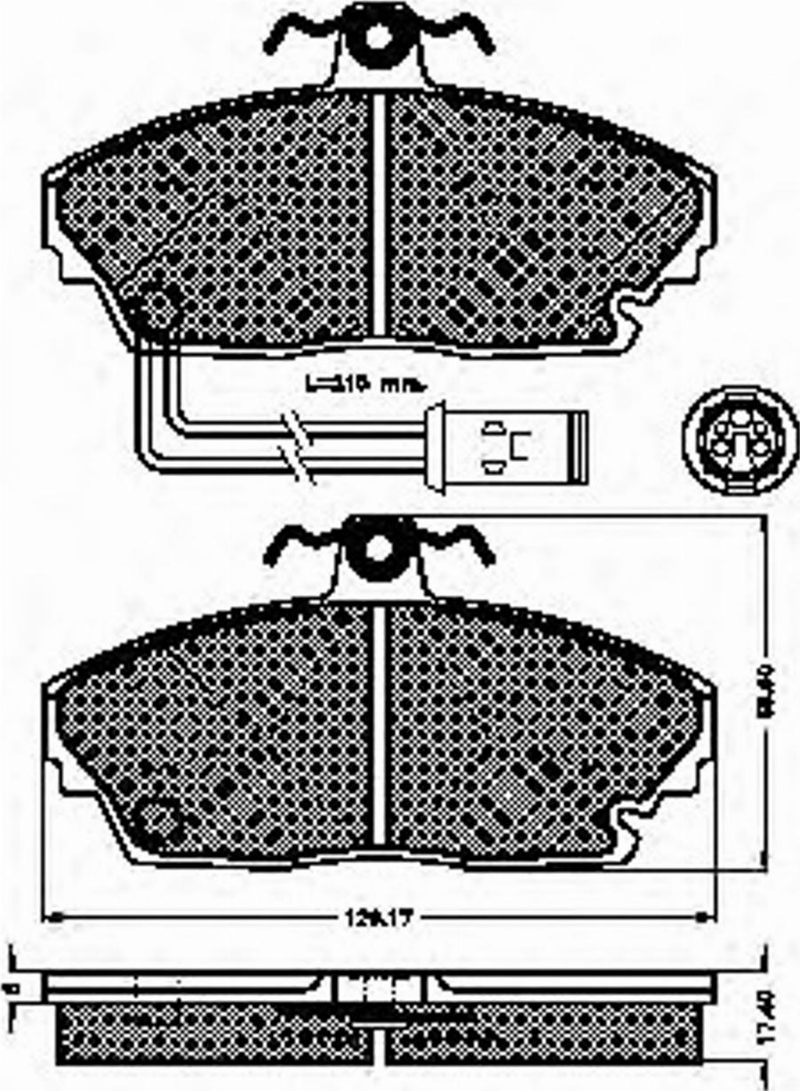 Spidan 31130 - Kit de plaquettes de frein, frein à disque cwaw.fr