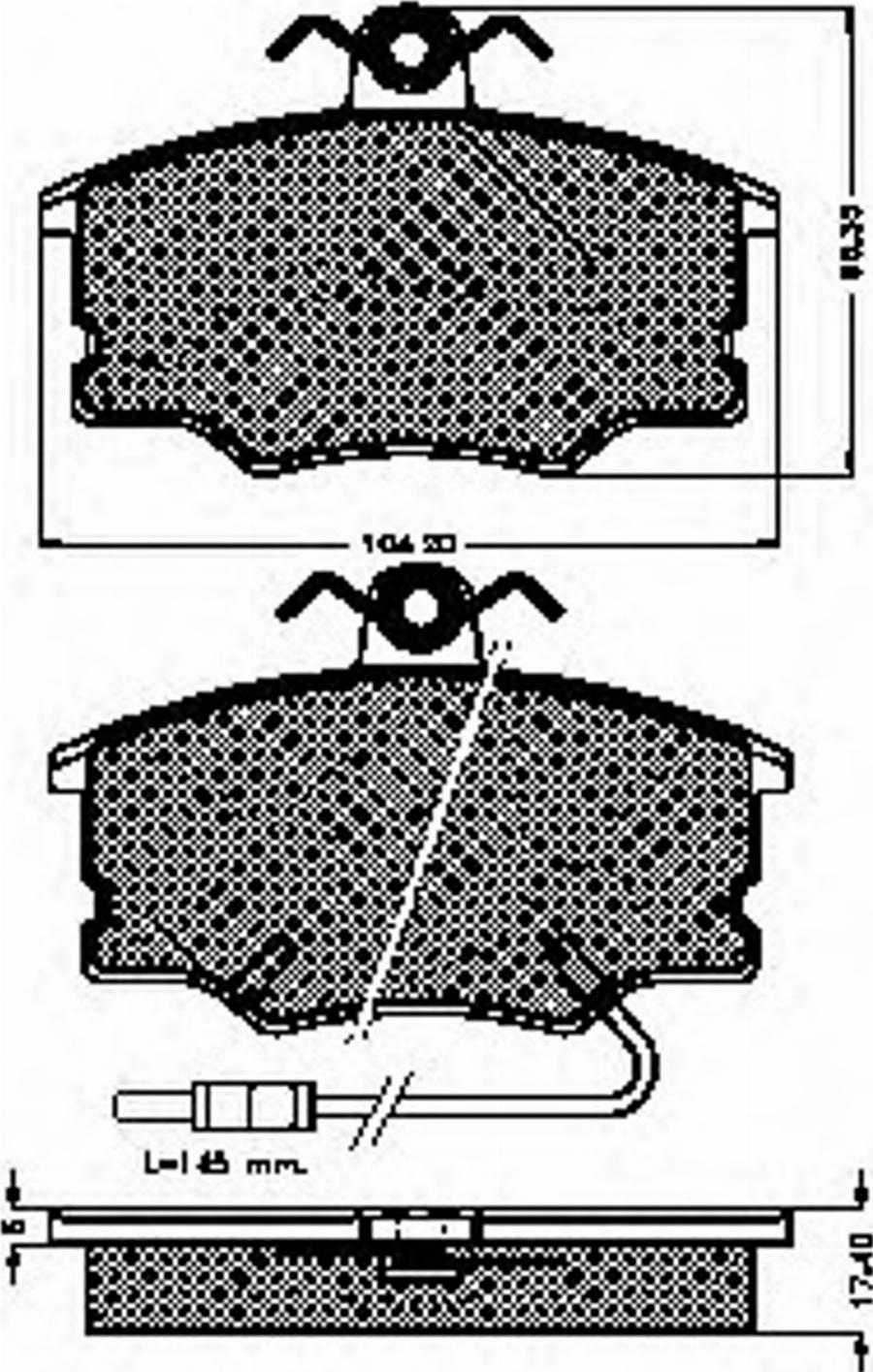 Spidan 31123 - Kit de plaquettes de frein, frein à disque cwaw.fr