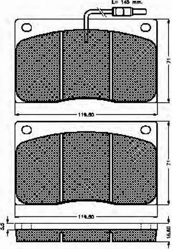 Spidan 31176 - Kit de plaquettes de frein, frein à disque cwaw.fr